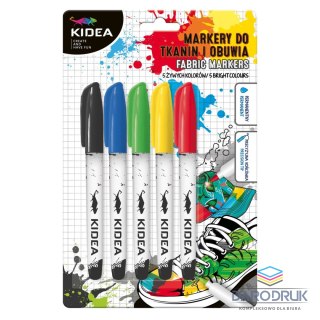 Kidea Marker specjalistyczny do tkanin wkład mix okrągła końcówka Kidea (MOT5KA)