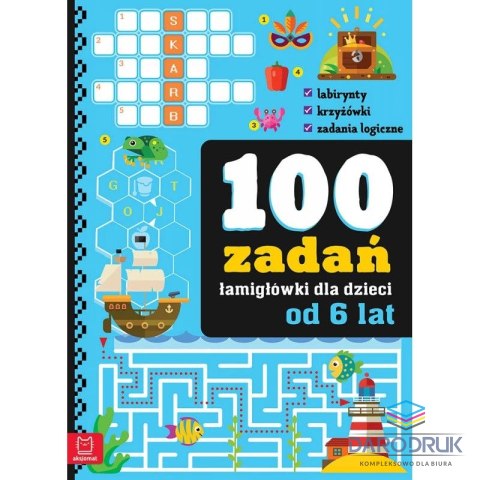 Książka dla dzieci 100 łamigłówek
