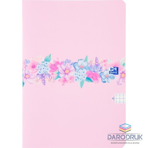 Oxford Zeszyt A4 FLOWERS 60k. 90g krata Oxford (400181451)