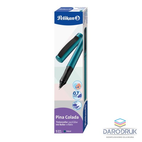 Pelikan Pióro kulkowe Pina Colada 821209 Petrol metalik wkład niebieski Pelikan (400195793)