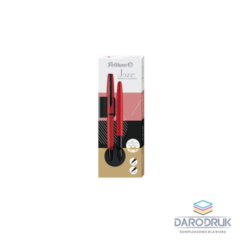 Pelikan Zestaw piśmienniczy Jazz Noble Elegance Red pióro+długopis Pelikan (400198410)