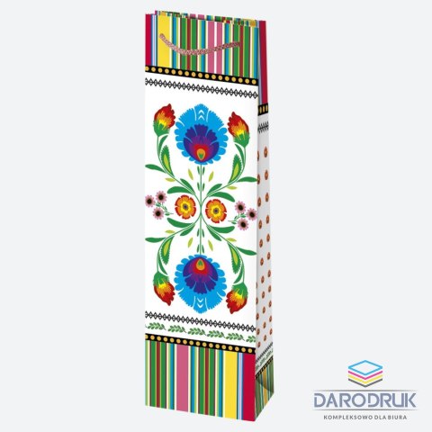 Pol-mak Torba prezentowa butelkowa [mm:] 120x400x 90 Pol-mak (T12)