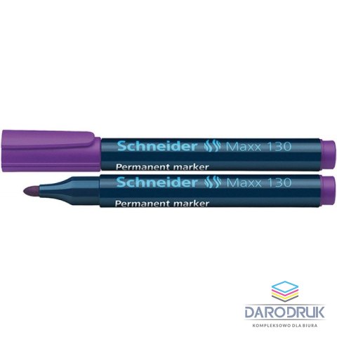 Schneider Marker permanentny Maxx 130 wkład fiolet 1,0-3,0mm okrągła końcówka Schneider (113008)