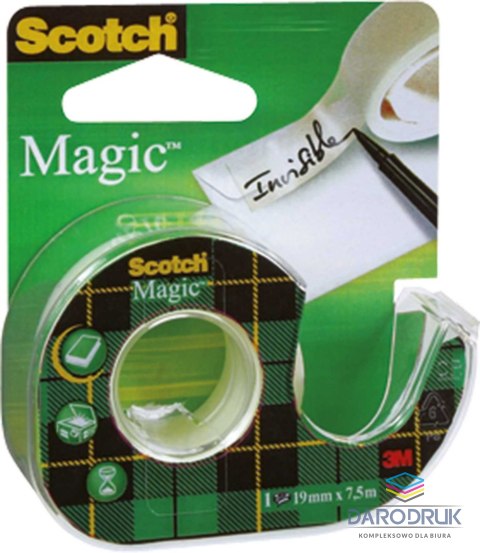 Scotch Taśma biurowa Magic 19x7,5 [mm x m] Scotch (890)