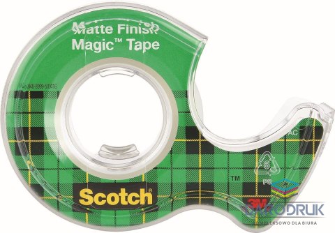 Scotch Taśma biurowa Magic 19x7,5 [mm x m] Scotch (890)