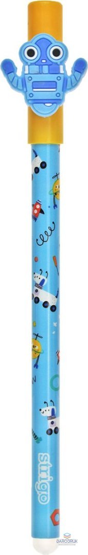 Strigo Długopis wymazywalny robot 5902315577480 wkład niebieski 0,5mm Strigo (SSC185)