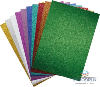 Titanum Brystol Craft-Fun Series Karton brokatowany A4 mix 250g 10k Titanum (5903714533473)