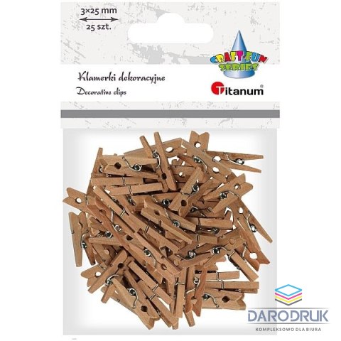 Titanum Ozdoba drewniana Craft-Fun Series klamerki Titanum (EB108)
