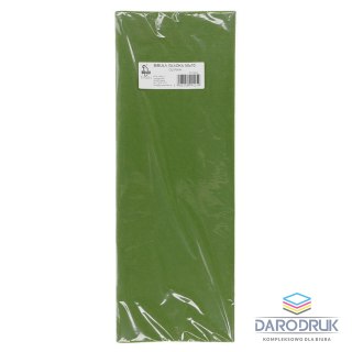 Bibuła gładka oliwkowa gładka oliwkowa 700mm x 500mm (25)