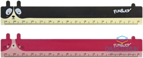 Fun&Joy Linijka plastik 15cm Fun&Joy (FJ924194)