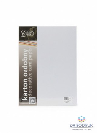 Galeria Papieru Papier ozdobny (wizytówkowy) A4 pearl diamentowa biały 210g Galeria Papieru (205451)