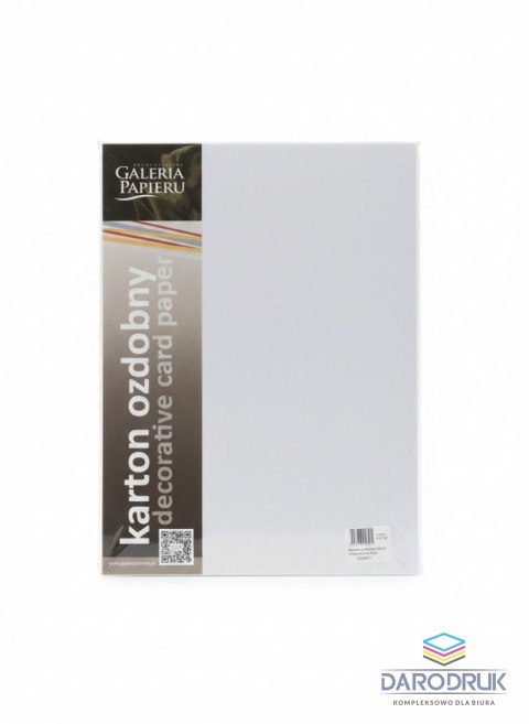 Galeria Papieru Papier ozdobny (wizytówkowy) A4 pearl diamentowa biały 210g Galeria Papieru (205451)