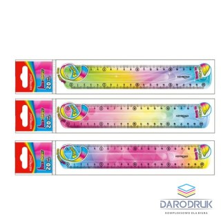 Keyroad Linijka plastikowa elastyczna tęczowa 20cm Keyroad (KR972276)