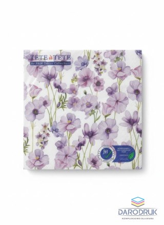 Paw Serwetki TaT Wild violet mix papier [mm:] 330x330 Paw (TL128700)