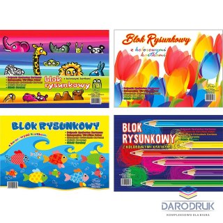 Protos Blok rysunkowy A4 kolorowy 80g 16k [mm:] 210x297 Protos