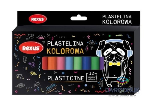 Rexus Plastelina 12 kol. Teens mix Rexus (9754)