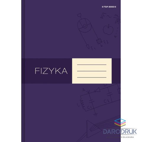 TOP-2000 Brulion tematyczny A5 fizyka 80k. 70g krata [mm:] 150x210 TOP-2000 (400160623)