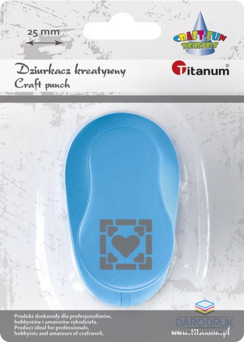 Titanum Dziurkacz ozdobny Craft-Fun Series 25mm serce Titanum (T-8810-67)