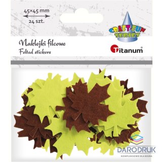 Titanum Naklejka (nalepka) Craft-Fun Series filc - liść klonu Titanum (DF009G)