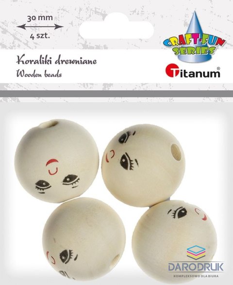 Titanum Ozdoba drewniana Craft-Fun Series koraliki Titanum (22TH401-5)