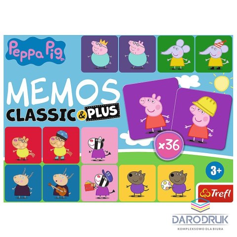 Trefl Gra pamięciowa Peppa Memos & Plus Trefl (02270)