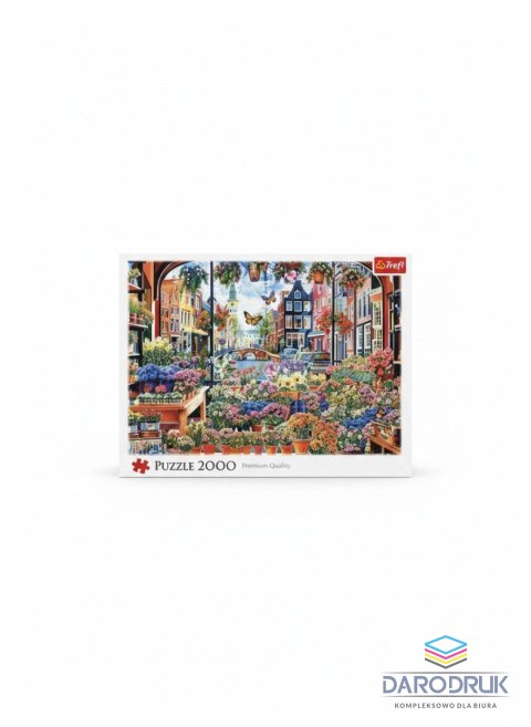 Trefl Puzzle Kwiaciarnia w Amsterdamie 2000 el. Trefl (27128)