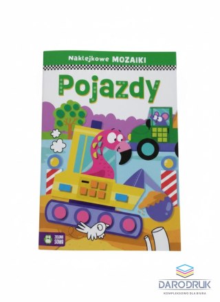 Zielona Sowa Książeczka edukacyjna Naklejkowe mozaiki. Pojazdy. Zielona Sowa