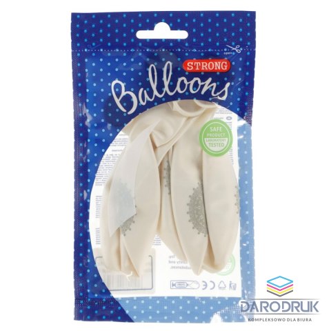 Balon gumowy biała 300mm (100-008/6)