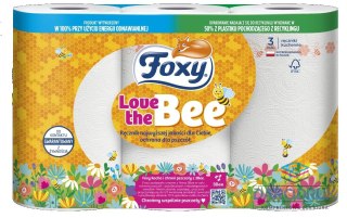 Foxy Ręcznik rolka Love Bee papier kolor: biała Foxy