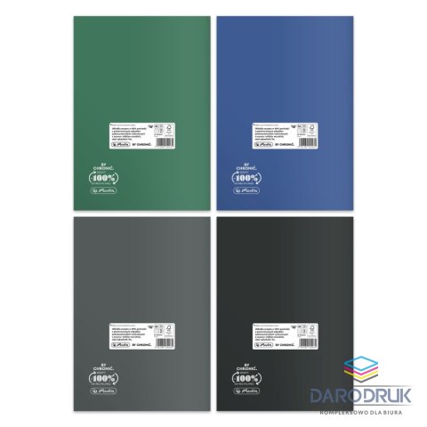 Herlitz Zeszyt A4 Ocean Colors Eco PP 9552431 60k. 70g krata Herlitz (400198130)
