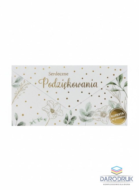 Kukartka Koperta DL Podziękowania mix Kukartka (KOP) 1 sztuk