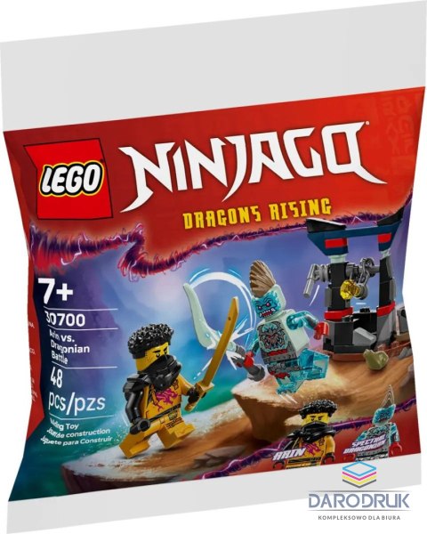 Lego Klocki konstrukcyjne Ninjago Bitwa Arina z Dragonem Lego (30700)