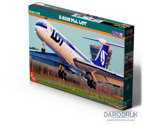 Mister Craft Model do sklejania Samolot ł-62M PLL LOT 1:144 Mister Craft (G-32)