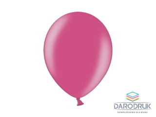 Partydeco Balon gumowy metalizowany 100 szt różowy metaliczny 12cal Partydeco