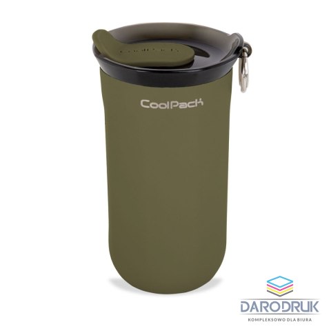 Patio Bidon Cool Pack KUBEK TERMICZNY TOM Olive green 350ml Patio (Z29012)