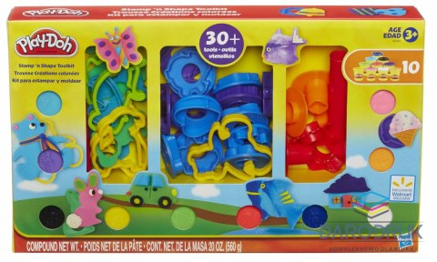 Playdoh Masa plastyczna dla dzieci Ciastolina zestaw z kształtami i stemplami mix Playdoh (A9305)