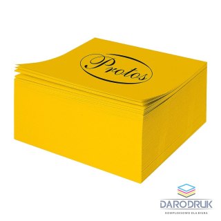 Protos Kostka papierowa Origami żółty [mm:] 84x84x 30 Protos