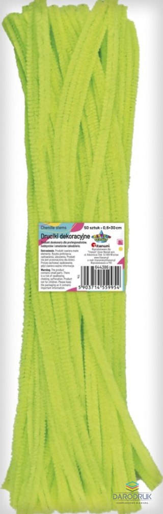 Titanum Drucik Craft-Fun Series kreatywny kolor: cytrynowa 300mm 50 szt Titanum (T14)
