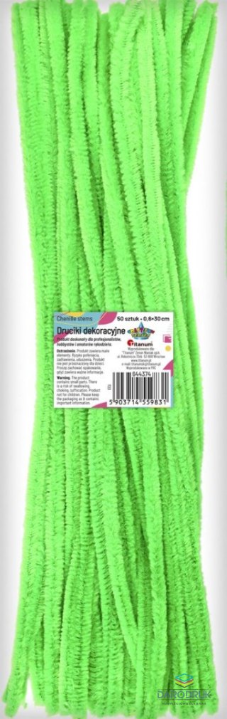 Titanum Drucik Craft-Fun Series kreatywny kolor: zielony jasny 300mm 50 szt Titanum (T09)