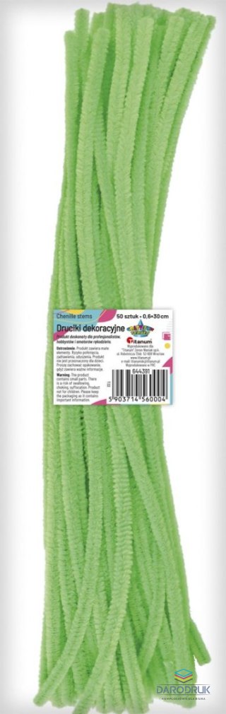 Titanum Drucik Craft-Fun Series kreatywny kolor: zielony mocny 300mm 50 szt Titanum (T22)