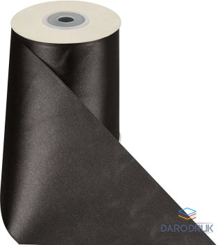Titanum Wstążka Craft-Fun Series satynowa 100x25 [mm x m] czarny Titanum (100MM/25M 010)