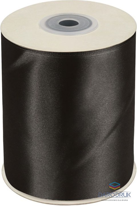 Titanum Wstążka Craft-Fun Series satynowa 100x25 [mm x m] czarny Titanum (100MM/25M 010)