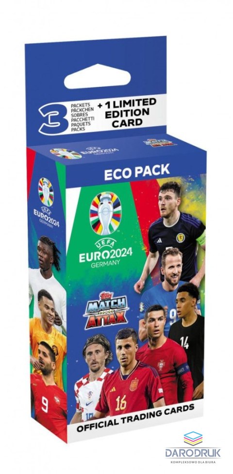 Topps Karty Euro 2024 Topps Cards eco pack Topps (67899) 25 sztuk
