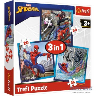 Trefl Puzzle Spiderman Pajęczy przyjaciele 4w1 el. Trefl (34874)