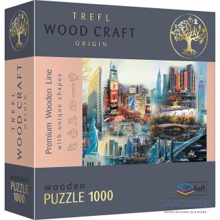 Trefl Puzzle drewniane New York - Collage 1000 el. Trefl (20147)