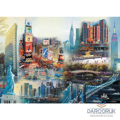 Trefl Puzzle drewniane New York - Collage 1000 el. Trefl (20147)