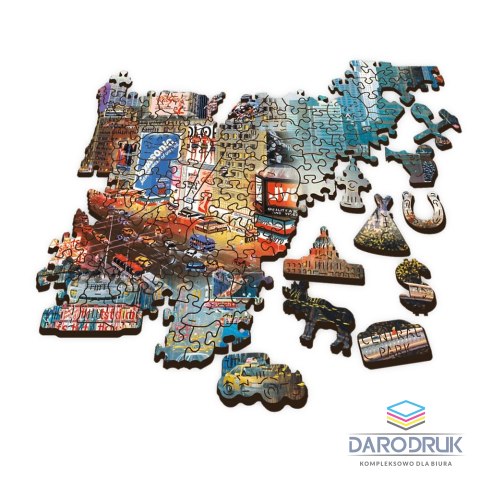 Trefl Puzzle drewniane New York - Collage 1000 el. Trefl (20147)