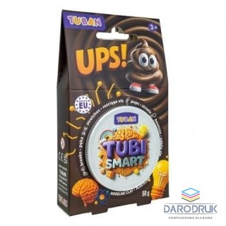 Tuban Plastelina 1 kol. Tubi Smart Ups! brązowa 50g Tuban (TU8489)