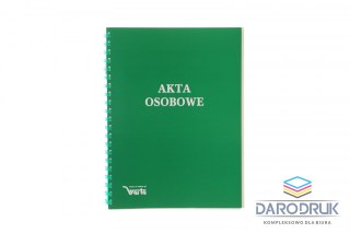Warta Teczka do akt osobowych A4 ABCDE niezadrukowana zielony karton Warta (1824-339-094)