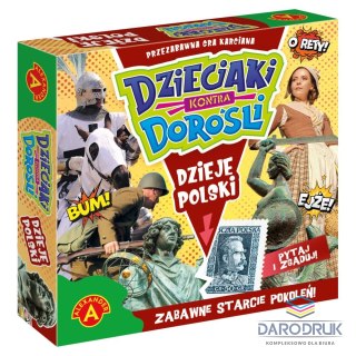 Alexander Gra planszowa DZIEJE POLSKI DZIECIAKI KONTRA DOROŚLI Alexander